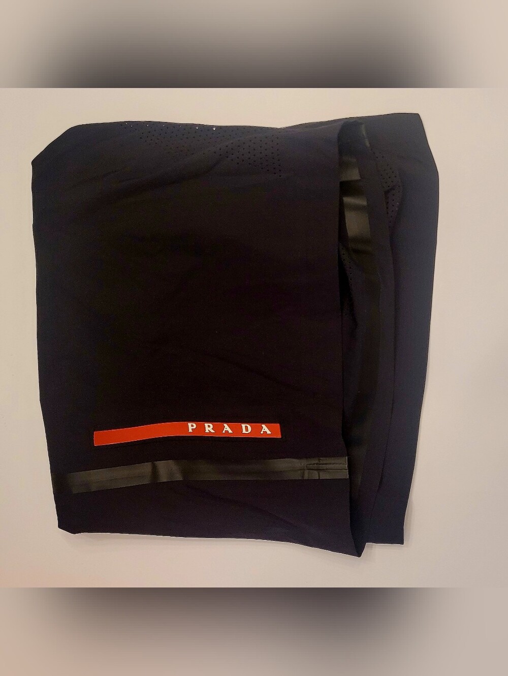 🇮🇹 Prada Black 🖤Nylon Shorts🩳 with Red Logo Panel✨️ - Picture 16 of 16